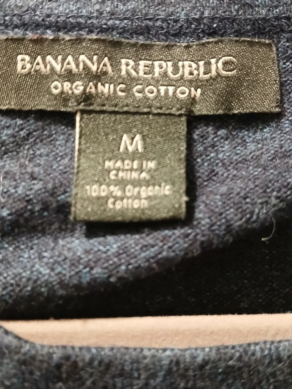 Banana Republic Nwot M 100% organic cotton Crewneck Sweater with Rust Accent